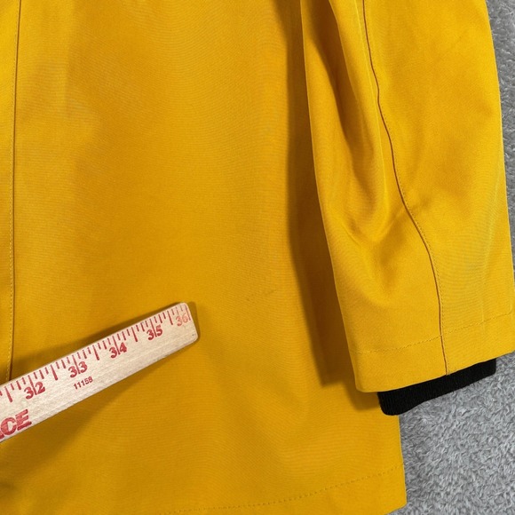Pendleton Hooded Rain Jacket Womens Medium Yellow Waterproof Aztec Lined Coat - Picture 11 of 13